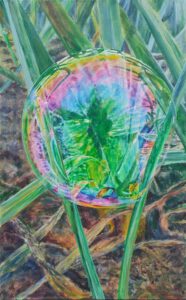 "Spektralfarben im Reifeprozess II", Acryl auf Leinwand, 80x50cm