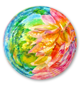 "Spektrale Verzerrung", Acryl auf Leinwand, 60cm