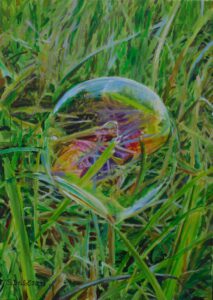 "Widerstand im Grünen", Acryl auf Leinwand, 80x60cm