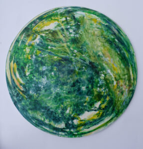 "Lautlos schwebend", Acryl auf Leinwand, 60cm