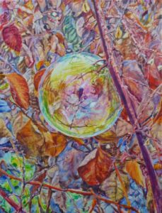 "Neophyt im Widerstand", Acryl auf Leinwand, 80x60cm